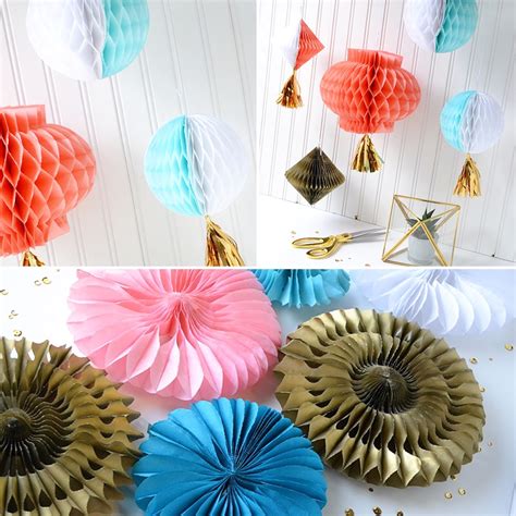 Aly Dosdall: honeycomb paper party decorations