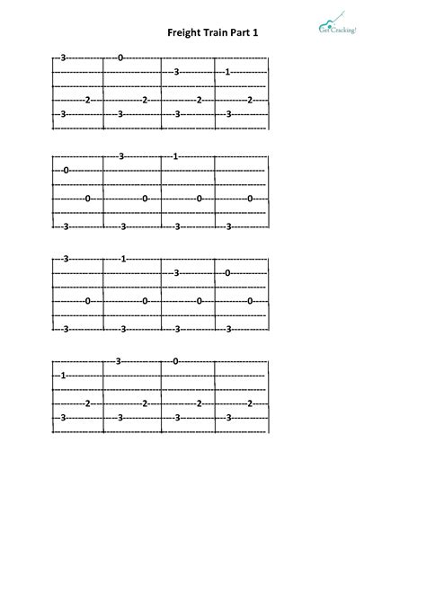 Freight Train Tabs part 1 – getcrackingguitar