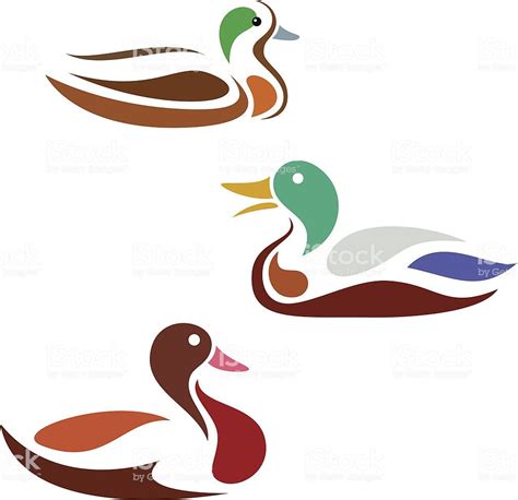 Ducks ilustración de ducks y más banco de imágenes de anatinos libre de derechos Istock ...