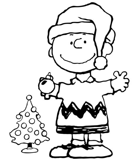 Charlie Brown and Christmas Tree coloring page - Download, Print or ...