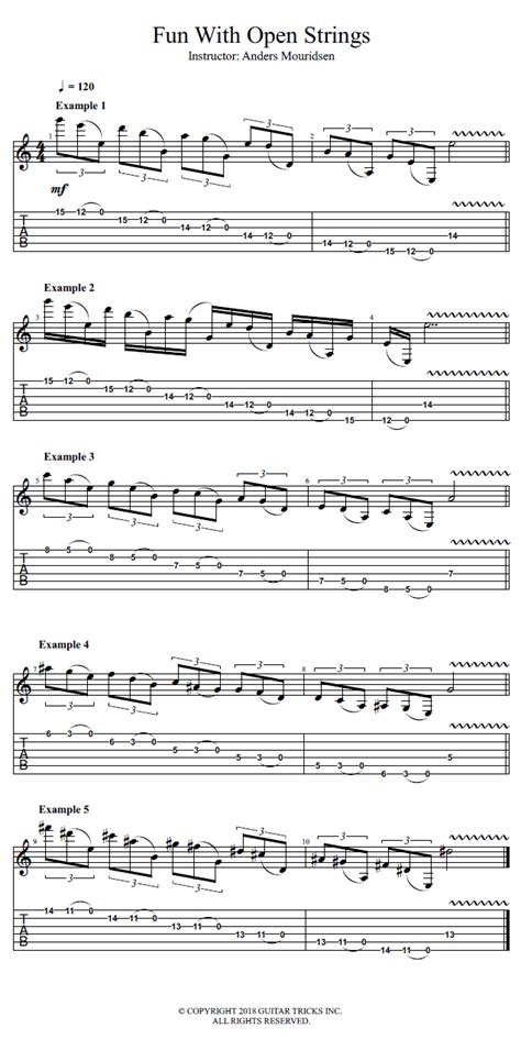 Guitar Lessons: Fun With Open Strings