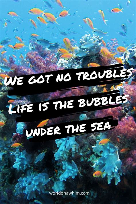 A classic under the sea quote or caption to add to your inspirational sea sayings list! From ...