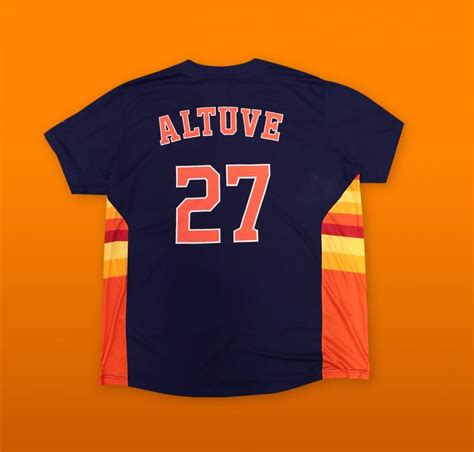 June 8, 2019 Houston Astros - Jose Altuve Replica Navy Jersey - Stadium ...