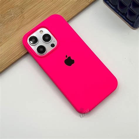 iPhone 15 Series Liquid Silicone Case Cover Neon Pink – FRATO