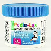 PEDIA-LAX GLYCERIN SUPPOSITORIES (Glycerin) dosage, indication ...