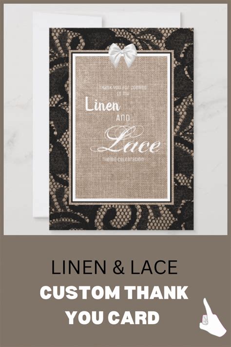 Linen and lace wedding collection | Wedding thank you cards, Linens and lace, Wedding thank you