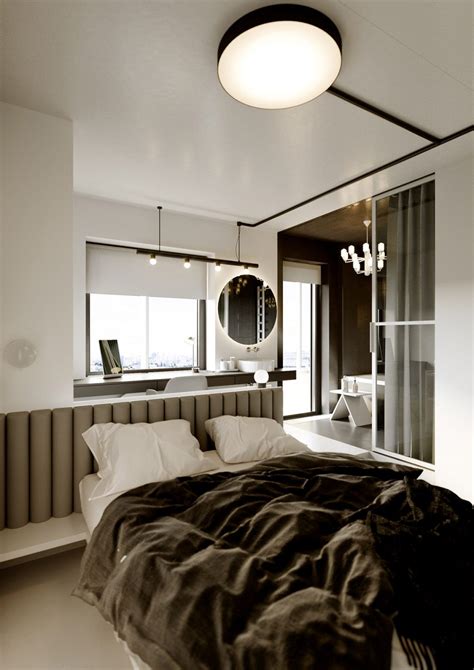 Monochrome bedroom | Interior Design Ideas