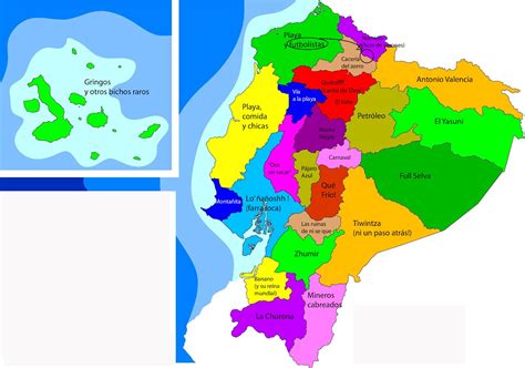 Mapa Politico De Quito