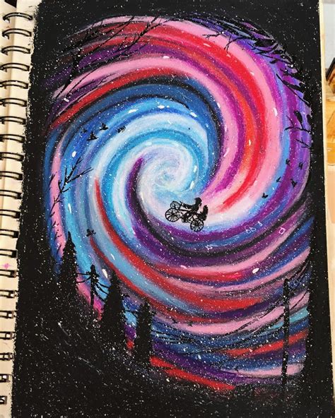 Galaxy 🌌 | Oil pastel art, Oil pastel, Pastel art