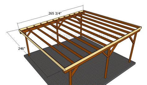 Flat roof double carport plans | PDF Download | Double carport, Carport plans, Carport