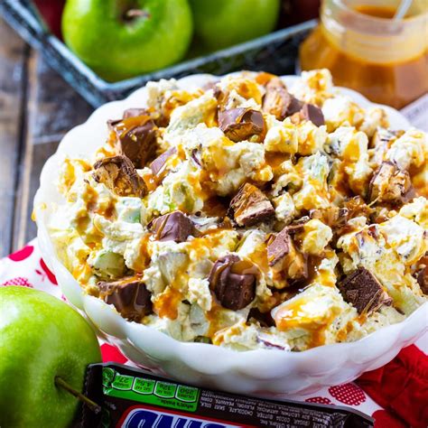 Snickers Caramel Apple Salad - Spicy Southern Kitchen