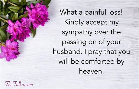 Sympathy Messages For Loss Of Husband