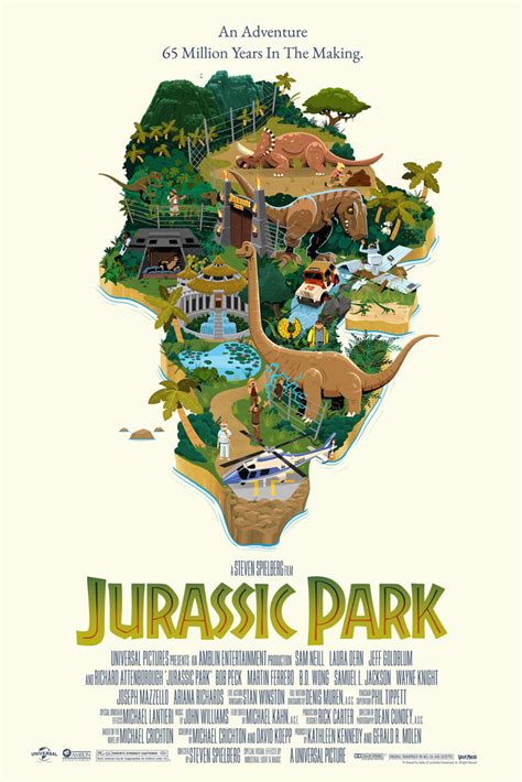 Jurassic Park Movie Poster - George Bletsis | Vice Press