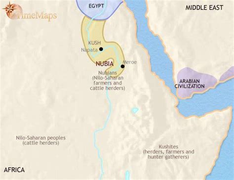 Nubia Africa Map | Map Of Africa