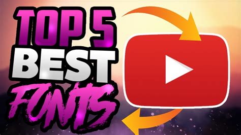 TOP 5 FONTS for YouTube Thumbnails and Banners!😱(2017) Eye Catching Fonts! - YouTube