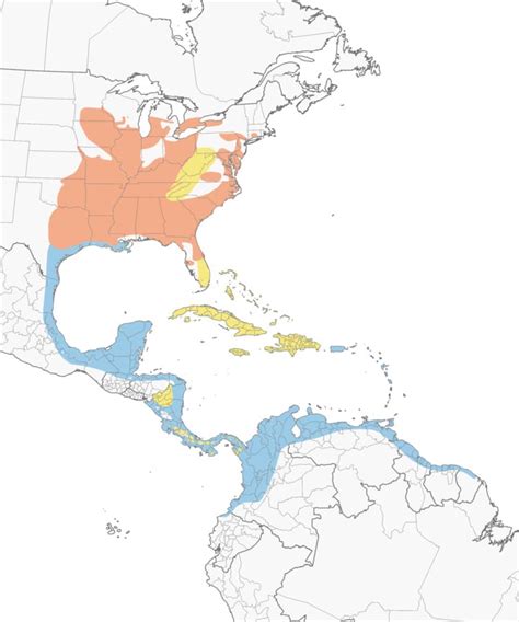 Blackpoll Warbler Migration Map