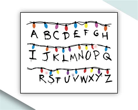 Stranger Things Printable Letters