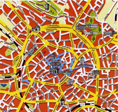 Large Aachen Maps for Free Download and Print | High-Resolution and Detailed Maps