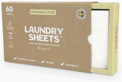 Laundry Sheets Laundry Detergent Fragrance Free 60 Sheets 60 pcs | lyko.com