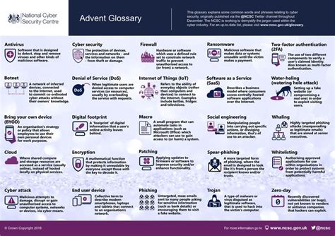 Advent Calendar Glossary | Cyber security, Cybersecurity infographic, Infographic