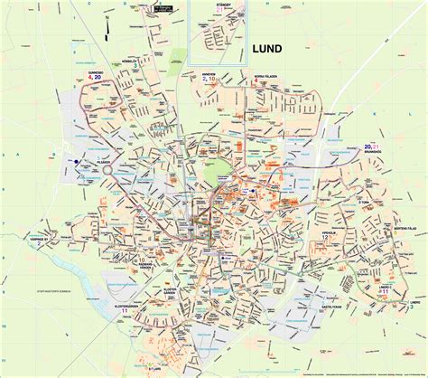 Lund Map swedish - Lund Sweden • mappery