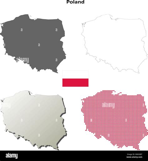 Poland outline map set Stock Vector Image & Art - Alamy