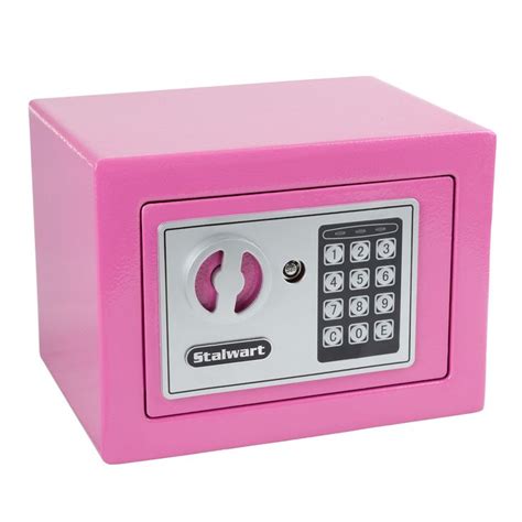 Stalwart Digital Steel Security Safe for Valuables, Pink | Security safe box, Security safe ...