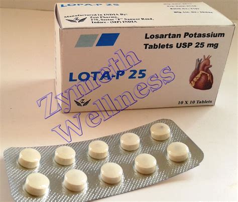 Losartan Potassium Tablets, लोसार्टन पोटैशियम in Prahlad Nagar, Ahmedabad , Zymeth Wellness | ID ...