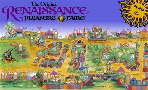 2012 Faire Map | REN FAIR | Pinterest | Maps