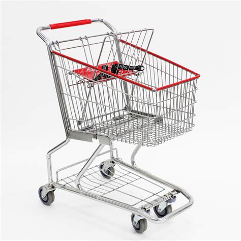 Grocery Shopping Carts for Sale: Compact Size Chrome Wire Grocery ...