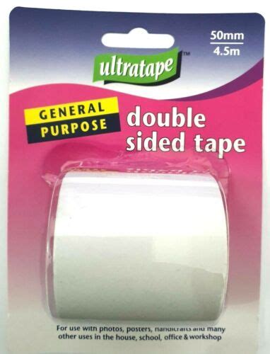 DOUBLE SIDED TAPE 4.5 METER 50MM Sticky Carpet Tiles Rug to Floor Fixing Multi | eBay