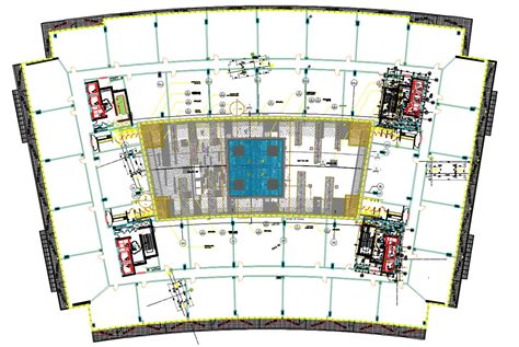 Commercial Building Floor Plan AutoCAD File - Cadbull