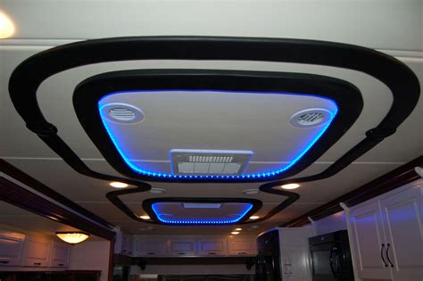 Custom vinyl ceiling with color changing LED lights