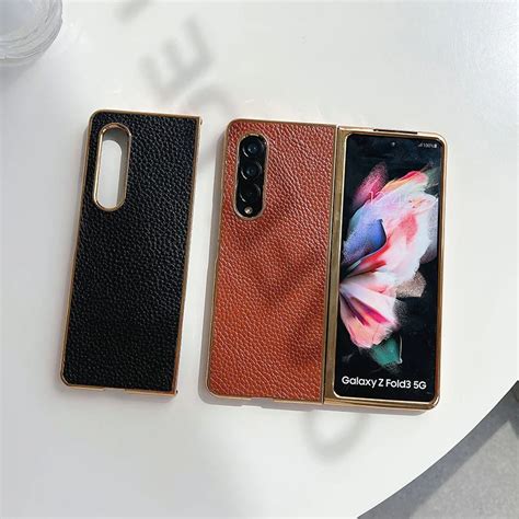 Luxury Leather Hard Case For Samsung Galaxy Z Fold 4 – Galaxy Z Fold 4 Case