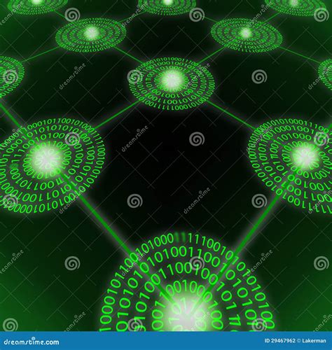 Binary circles grid stock illustration. Illustration of grid - 29467962