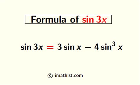 Sin3x Formula in terms of sinx [with Proof] - iMath