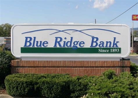 Blue Ridge Bank Outdoor Sign - Eddie Edwards Signs