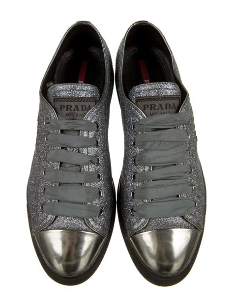 Prada Sport Studded Accents Sneakers - Blue Sneakers, Shoes - WPR89412 ...