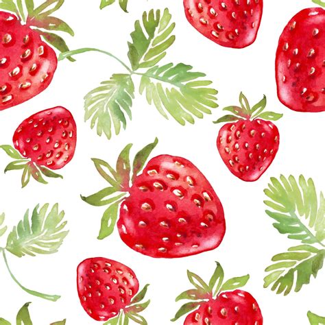 Premium Vector | Strawberry seamless pattern Vector