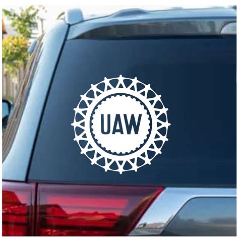 United Auto Workers UAW Logo Window Decal Sticker | Custom Sticker Shop ...