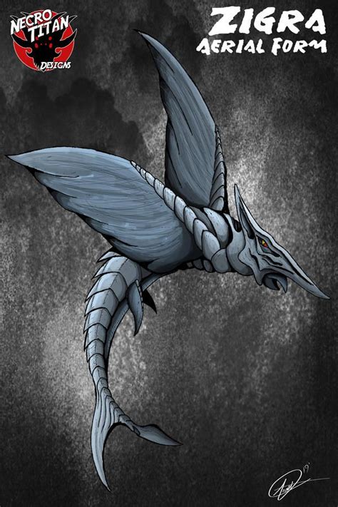 G-Novus: ZIGRA (Aerial Form) by NecroTitanDesigns | Kaiju art, Kaiju monsters, Kaiju