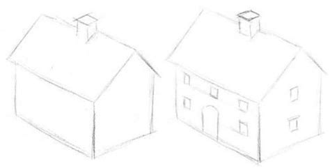 How To Draw 3D House - Step By Step Tutorial | Lessdraw