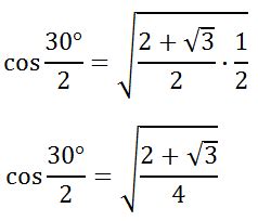 Half Angle Formulas