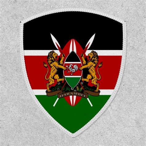 Kenyan Flag & Coat of Arms, Flag of Kenya Patch | Zazzle.com