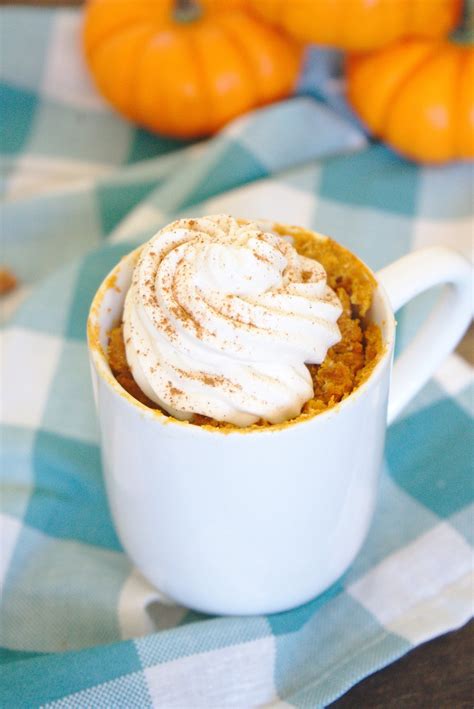 Pumpkin Spice Latte Mug Cake – Mildly Meandering