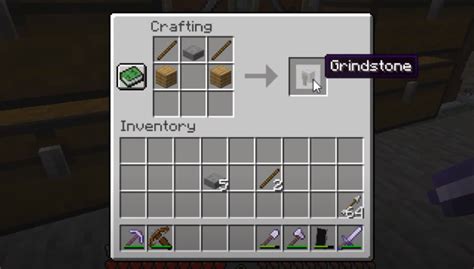 How To Make A Grindstone: Minecraft Recipe