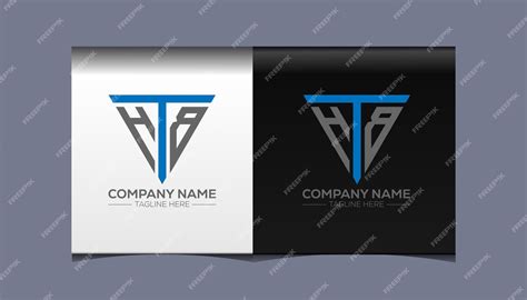 Premium Vector | Htb initial modern logo design vector icon template