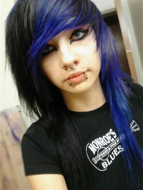 36 Top Photos Blue Hair Emo - Haircut Hairstyles: emo girl with black and blue hair | bynalynapomyh