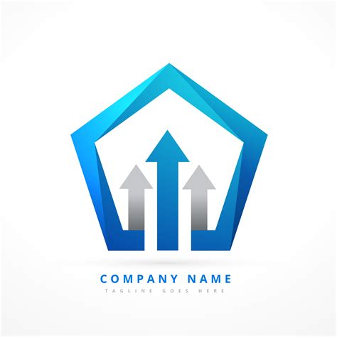 arrow lead blue business style logo template design - Download Free ...