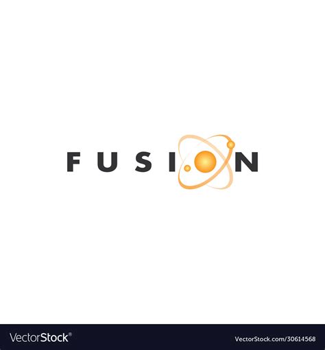 Fusion logo concept Royalty Free Vector Image - VectorStock